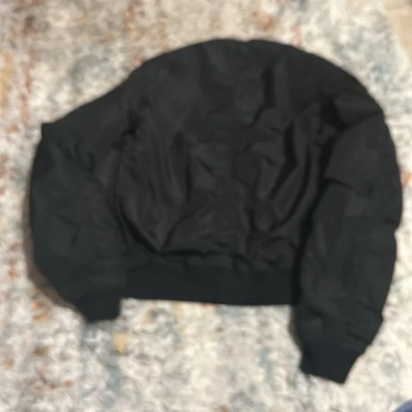 Black Bomber Jacket - Picture 4 of 4